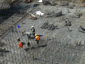 Construction site aerial inspection